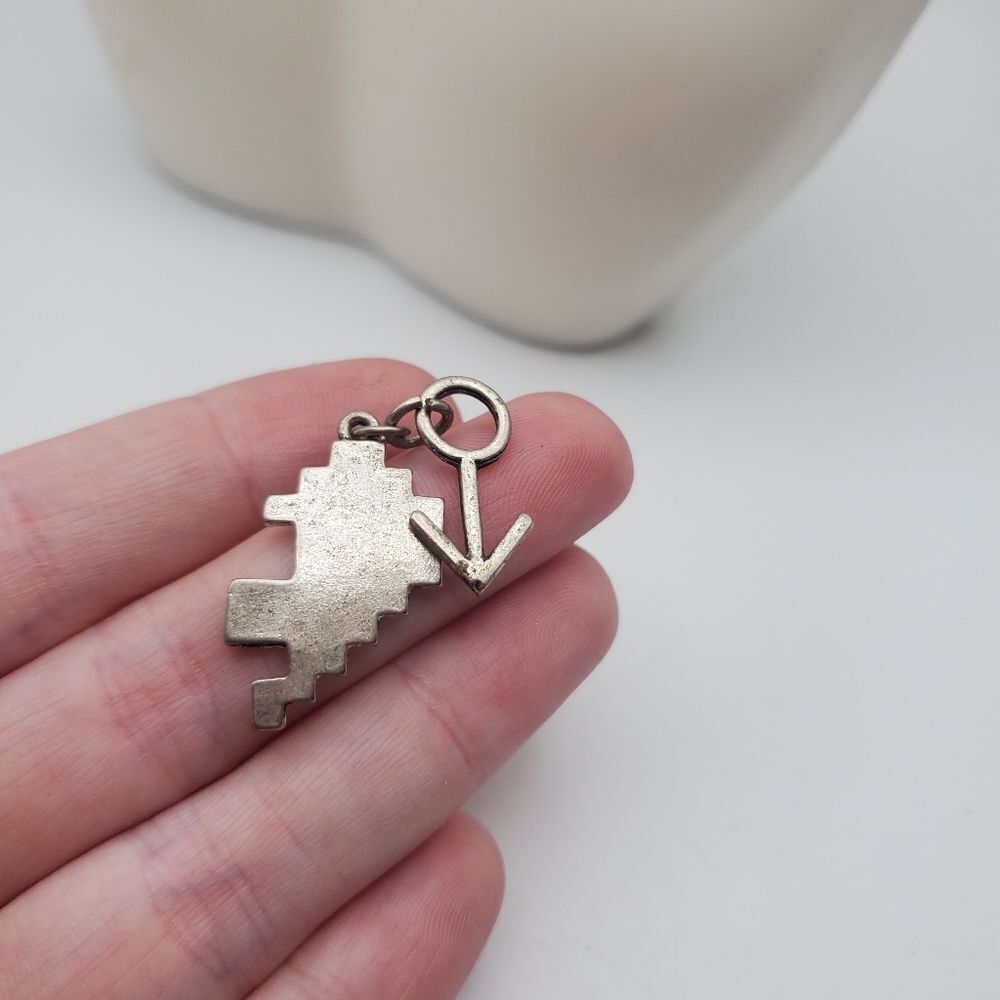 Aztec symbols necklace pendant 925 silver‎